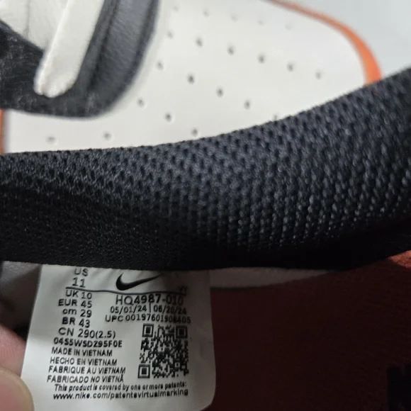 Nike Air Force 1 Low '07 LV8 Black Size 11 Vintage Coral Phantom HQ4987-010 Men - Picture 7 of 11